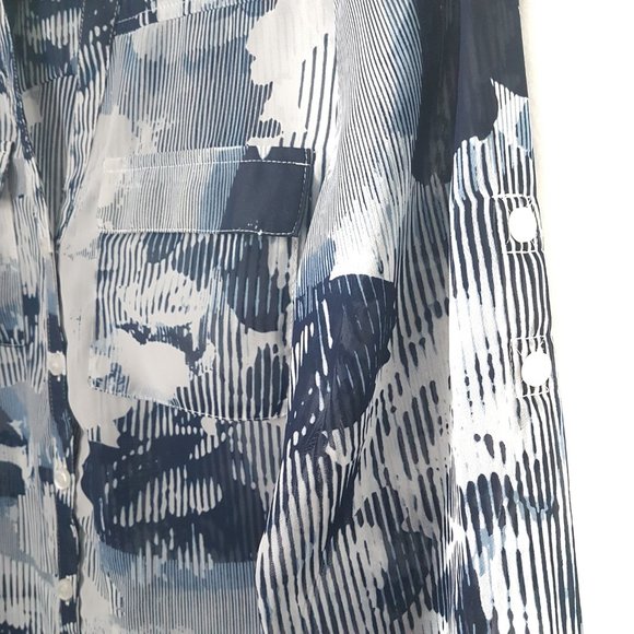 New York & Co Button Down Collar Shirt, XS - Picture 4 of 9